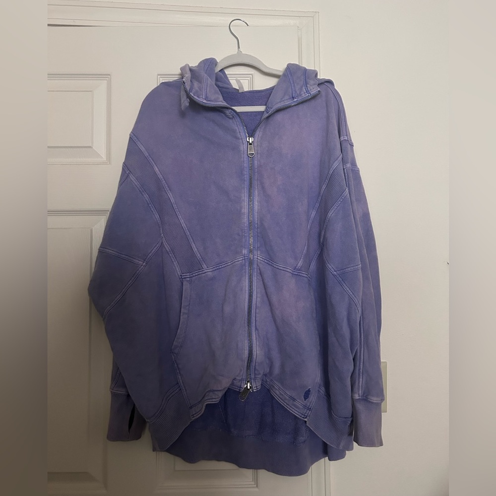 Free People Purple Zip-Up